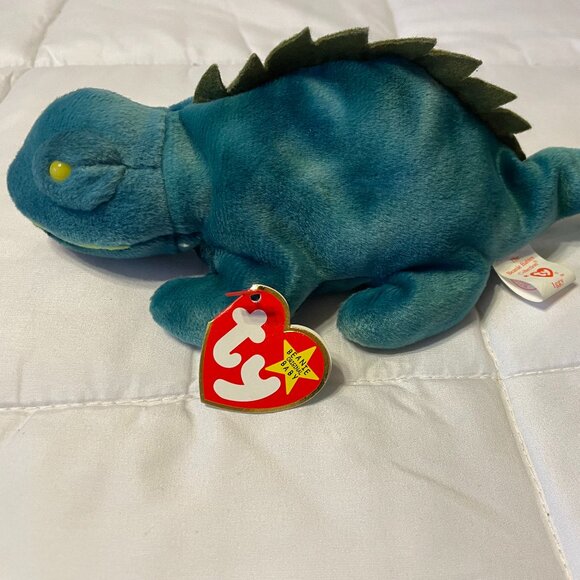 Beanie Baby Iggy from August 12, 1997 Iguana perfect condition - Picture 1 of 7